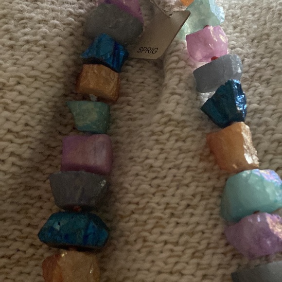 SPRIG Genuine Stone Statement Necklace - Picture 4 of 5